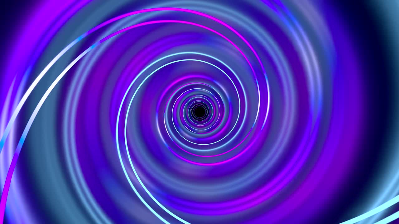 un túnel abstracto de 4k con luces de neón.
