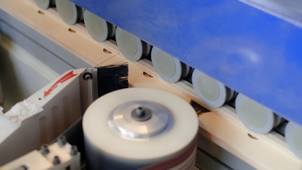 Wood Planing and Sanding Machine in Action