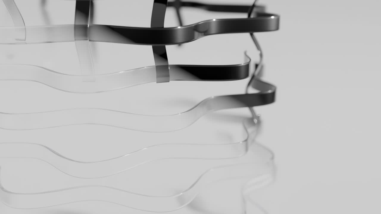 Abstract Monochrome Metal Structure