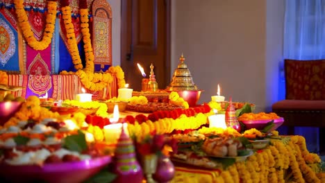 hindu-puja-zeremonie zu hause