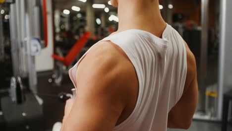 man working out at gym