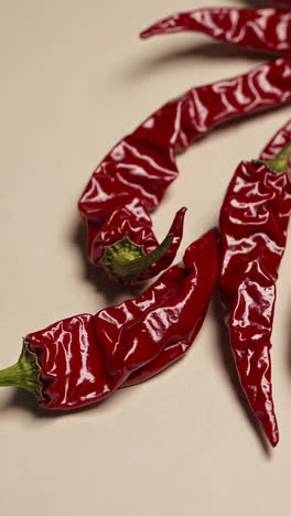 pimientos de chile rojos secos