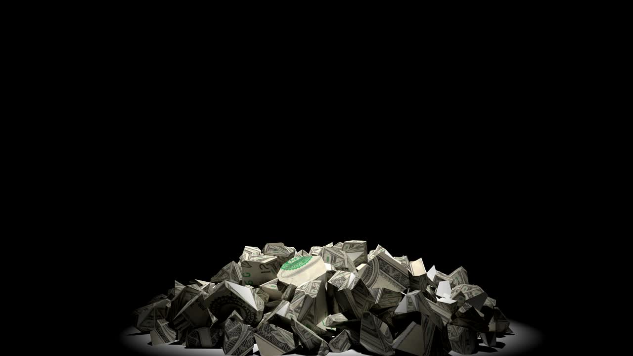 통화 붕괴 애니메이션 4k 달러