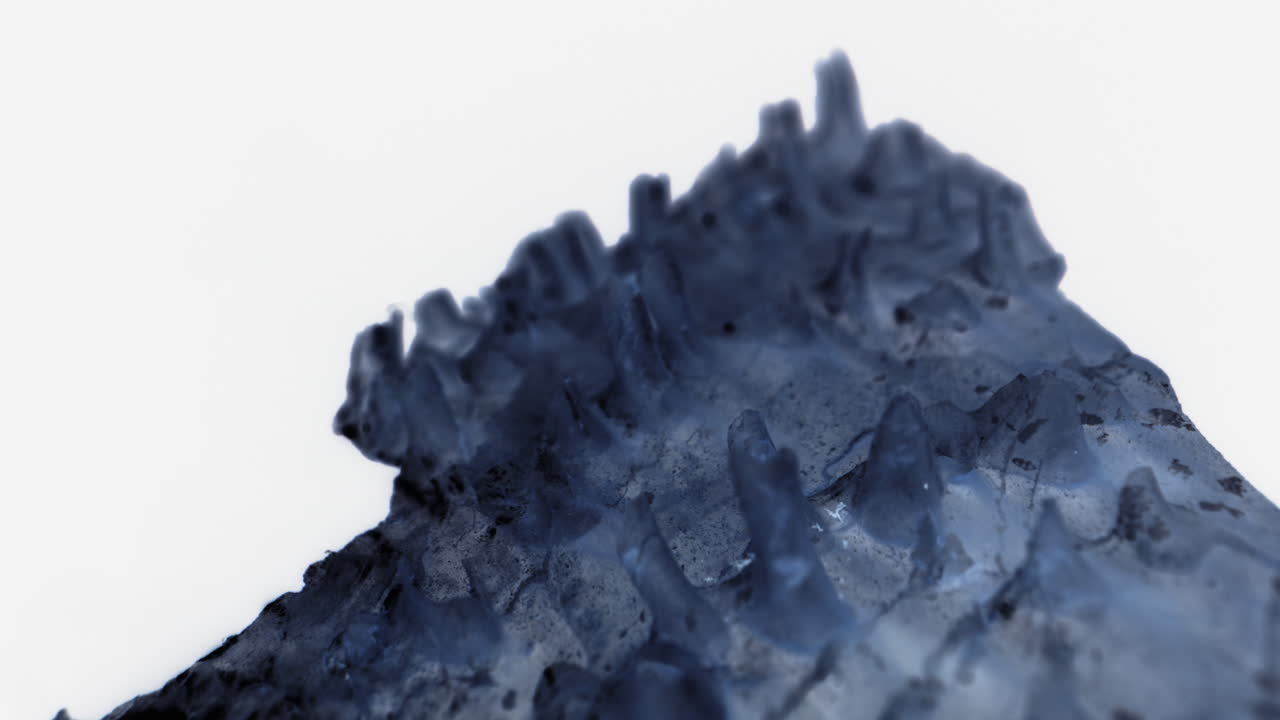 Close-up view of a mineral crystal formation
