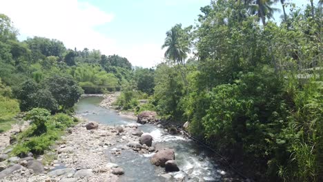 beautiful river flowing in negros oriental philippines