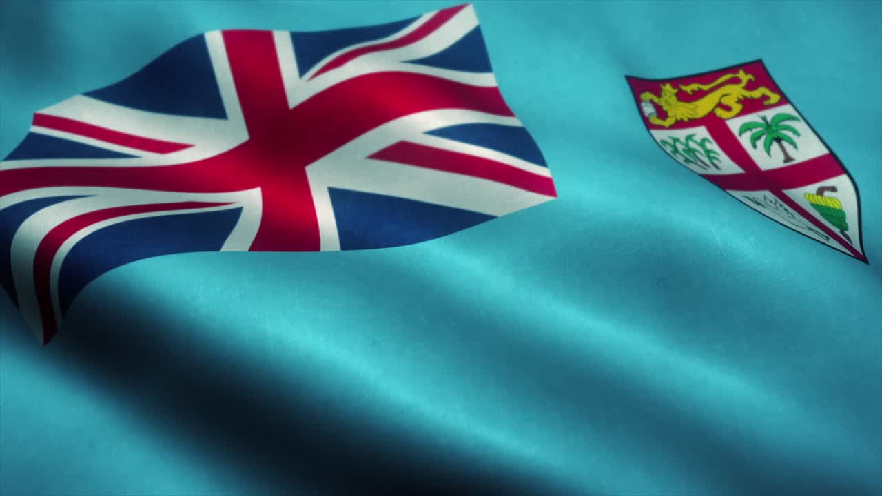 바람에 흔들리는 피지 발, 피지의 국기, 피지의 표지, 시엄리스 루프 애니메이션