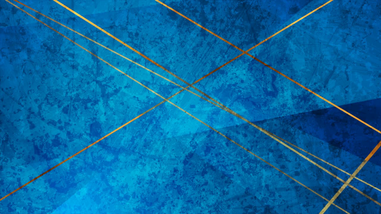 fondo de movimiento abstracto corporativo grunge azul con líneas doradas