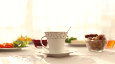 servicio de té en la hora del desayuno 1