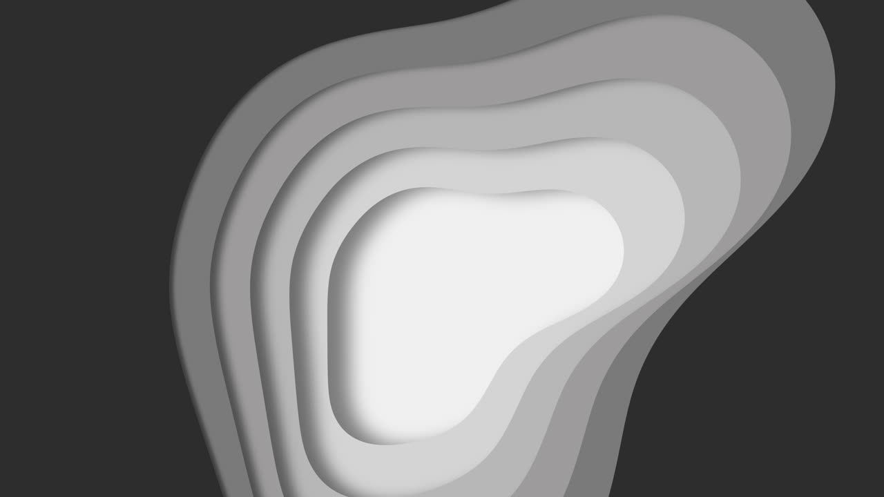 Elegant curved design element in classic black and white