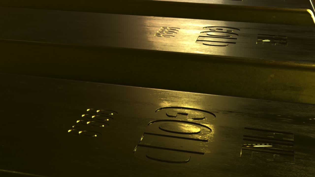 금 막대기 또는 수십억 루프 3d 애니메이션 스 비디오