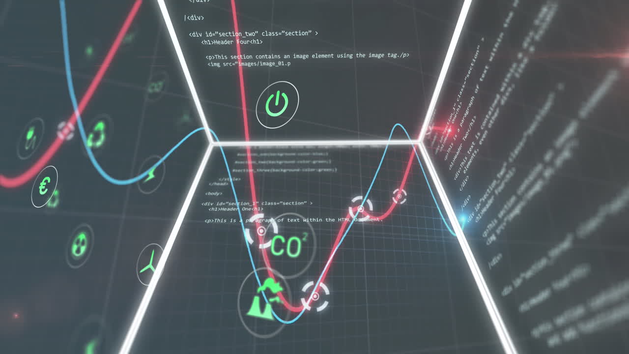Animation of data processing over cube