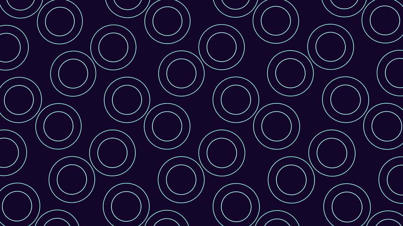 Circular white circles on dark blue background