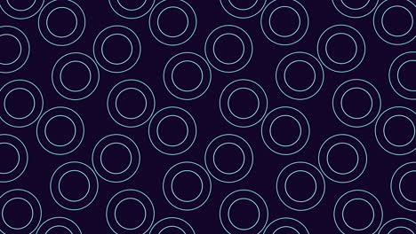 Circular white circles on dark blue background