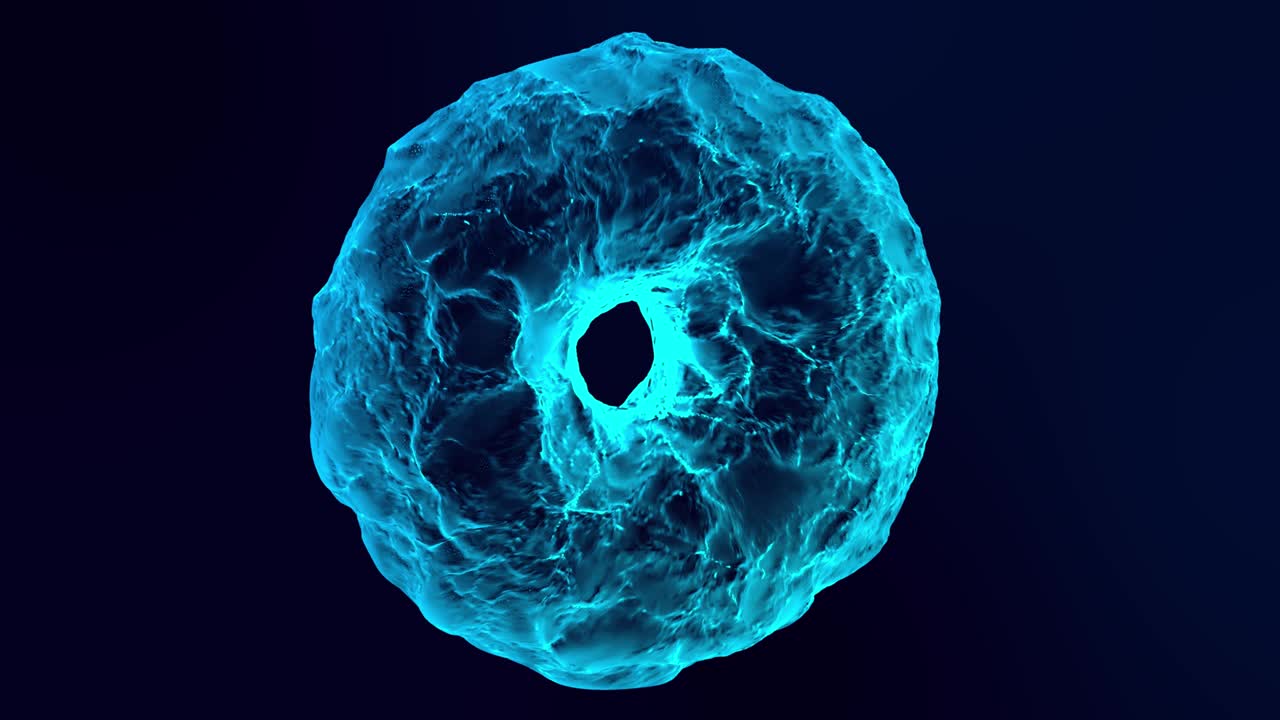 Digital audio equalizer, 4K Simple equalizer looping, 4K Digital wave equalizer Blue background, Strobe Light, Animated image in the form of donuts and eyes
