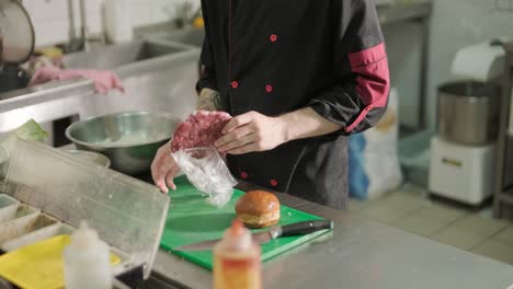 chef in a restaurant preparing food in the kitchen