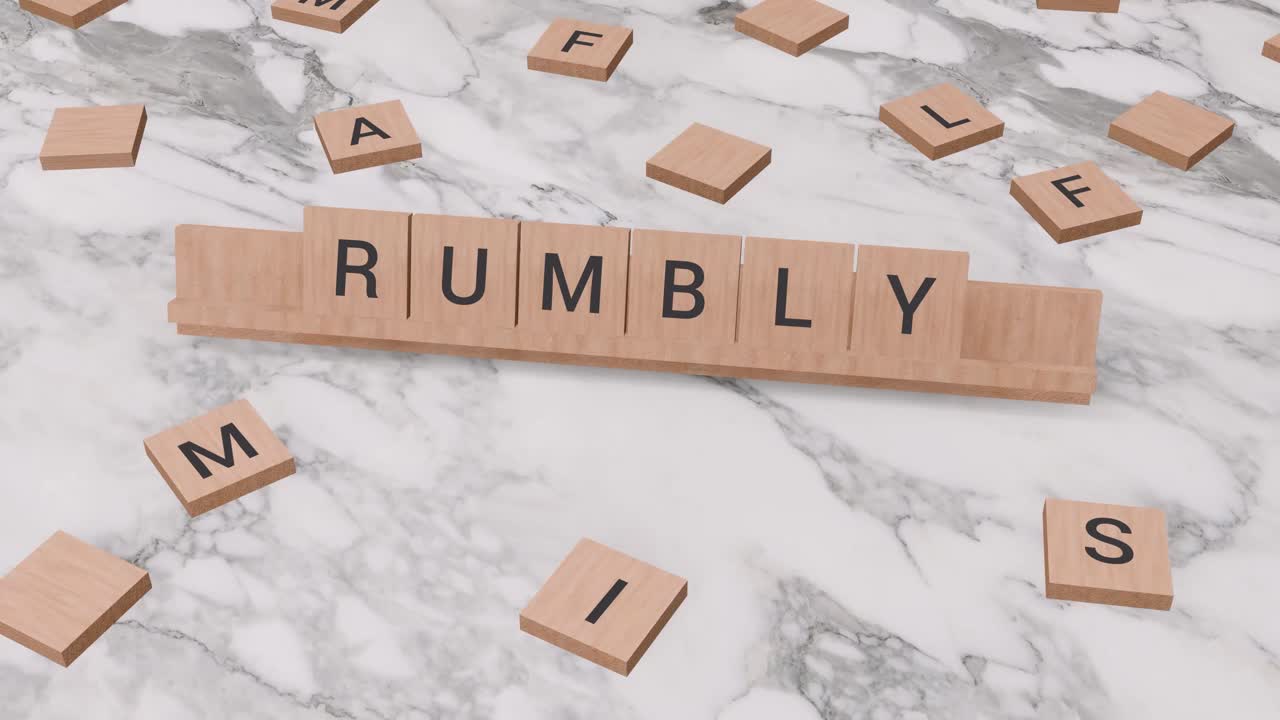 Rumbly word on scrabble
