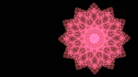 concepto de absorción de energía. video abstracto de patrón redondo rosado girando y estrechando lentamente, consumiendo todo en su camino.