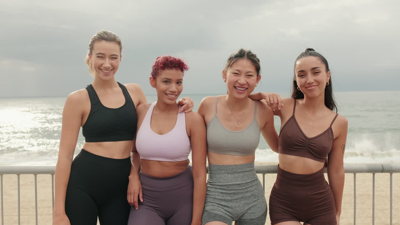 Fitness Friends at the Beach