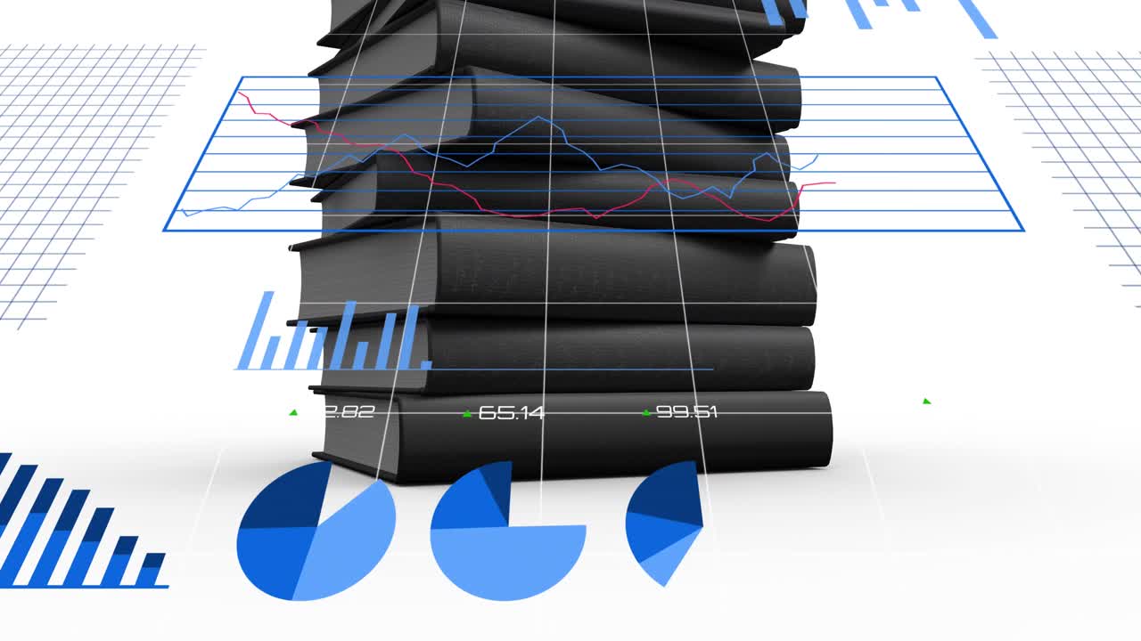 책에 대한 금융 데이터 처리의 애니메이션