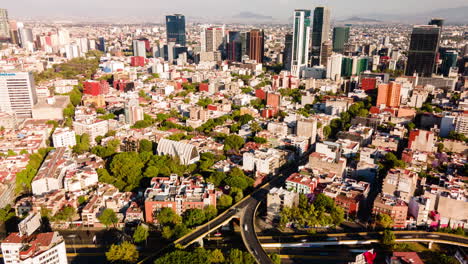 Hiperlapso-Sobre-El-Centro-De-La-Ciudad-De-Mexico