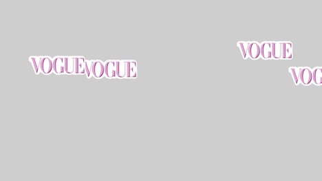 Animation-of-handbag-icon-and-vogue-texts-on-green-background