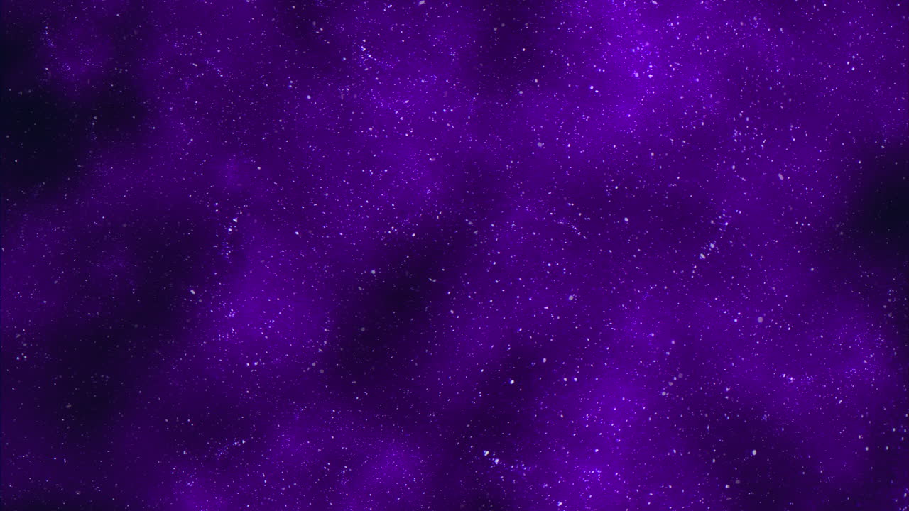 A deep purple background twinkles with radiant white stars set against a dark backdrop, creating a mesmerizing glow-in-the-dark effect in this image