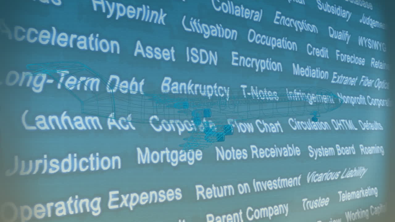 animación del plano digital sobre el texto