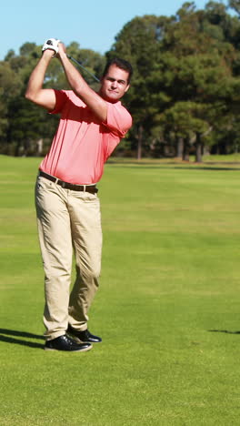 two golfer players playing golf together