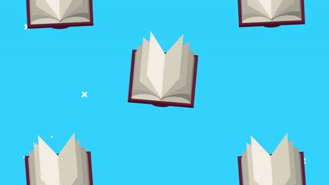 text book open supply learning animation