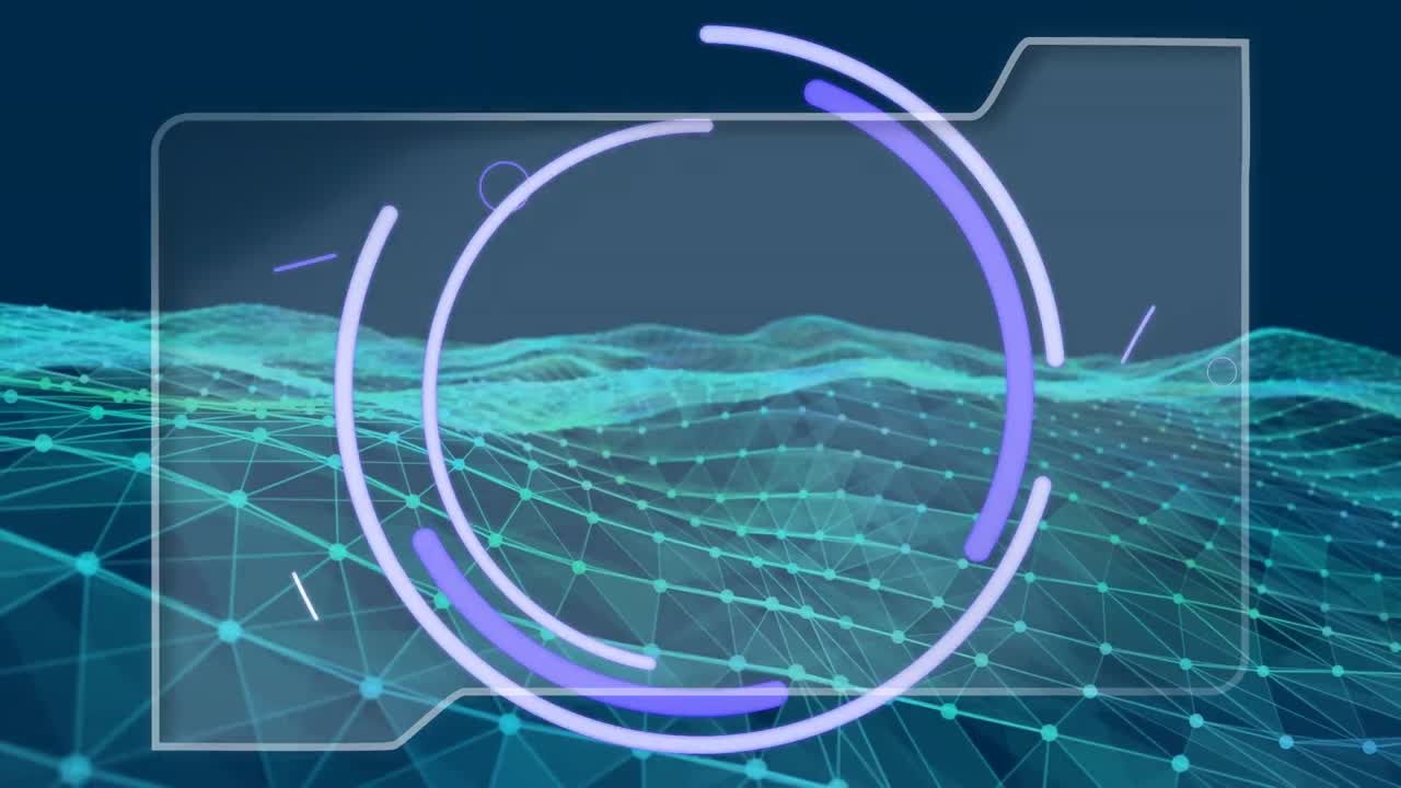 모양 위에 있는 눈 아이콘의 애니메이션