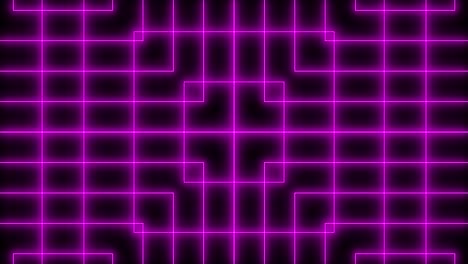 geometric pattern black background color animation
