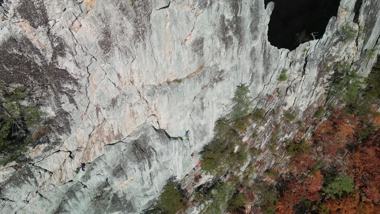 seneca rocas cara escalada drone pan