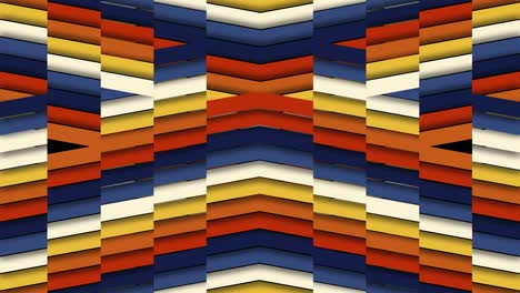 upbeat multi colored chevron tile background loop