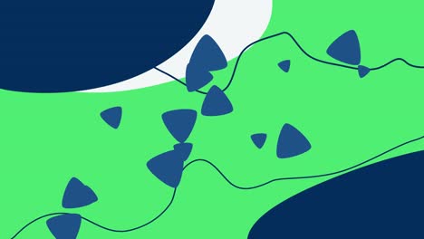 abstract green shapes background