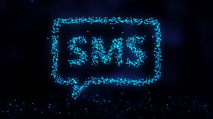 Design grafico di messaggio SMS