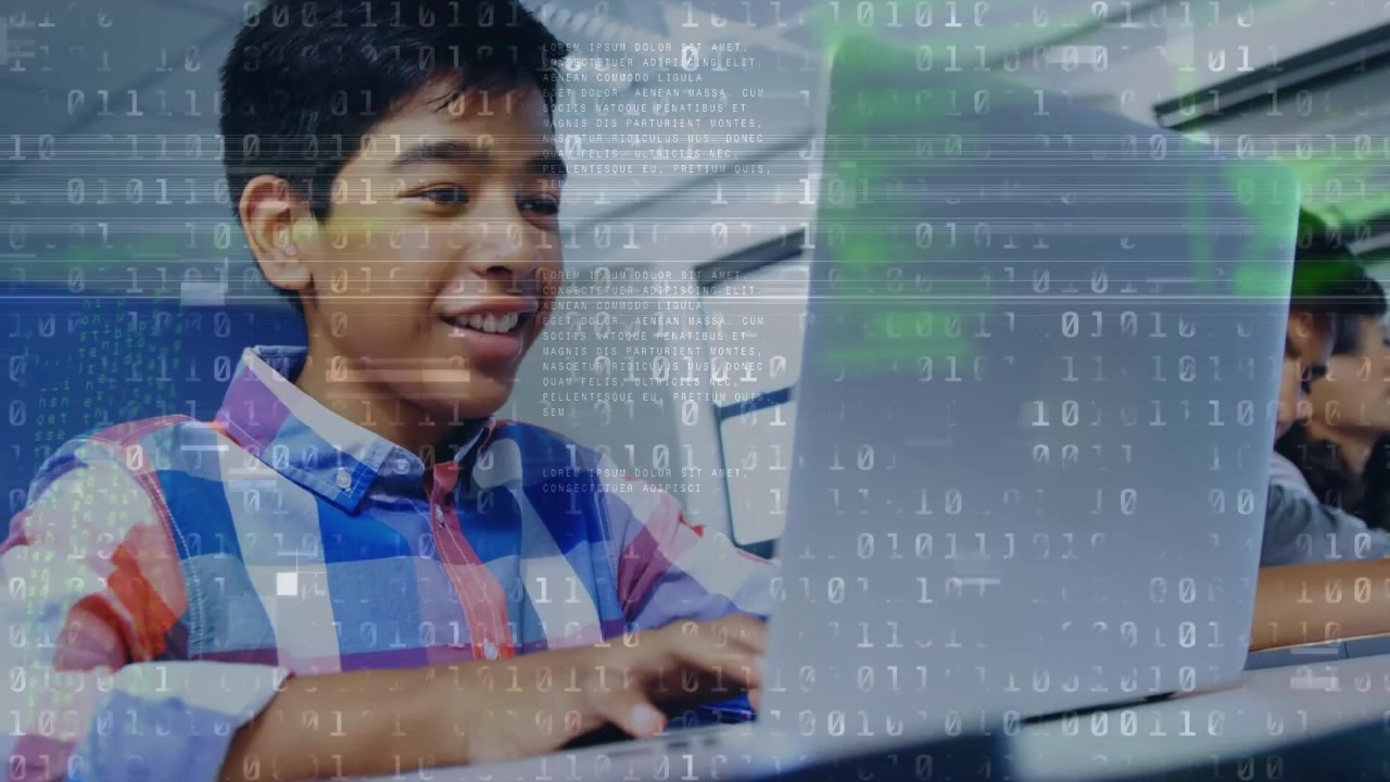 Animation of mathematical equations over schoolchildren using laptop