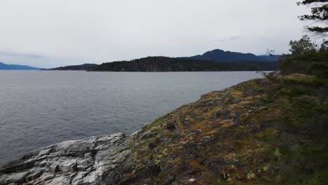 Aerial-shot-flying-over-Daniel-Point-in-British-Columbia