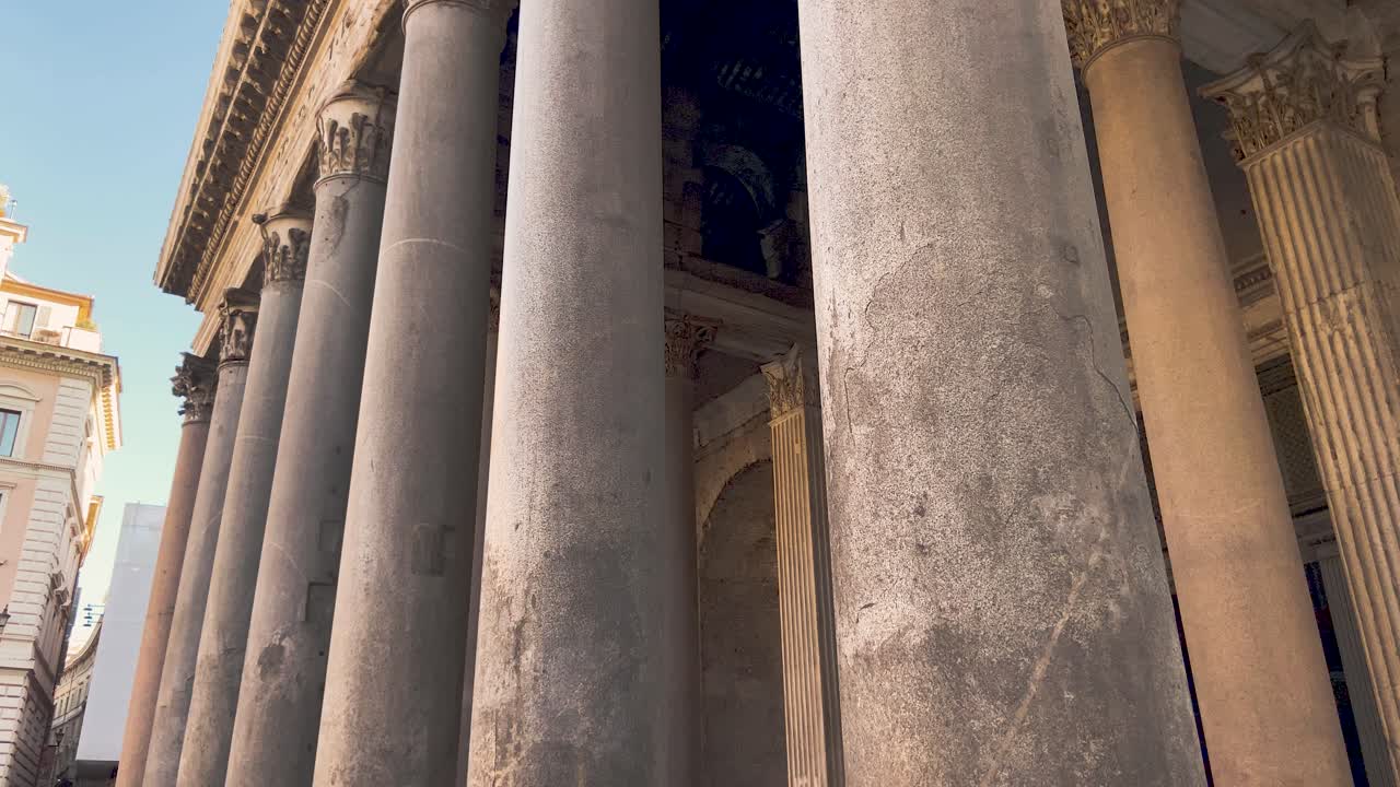 Ancient Roman Temple Ruins with Corinthian Columns