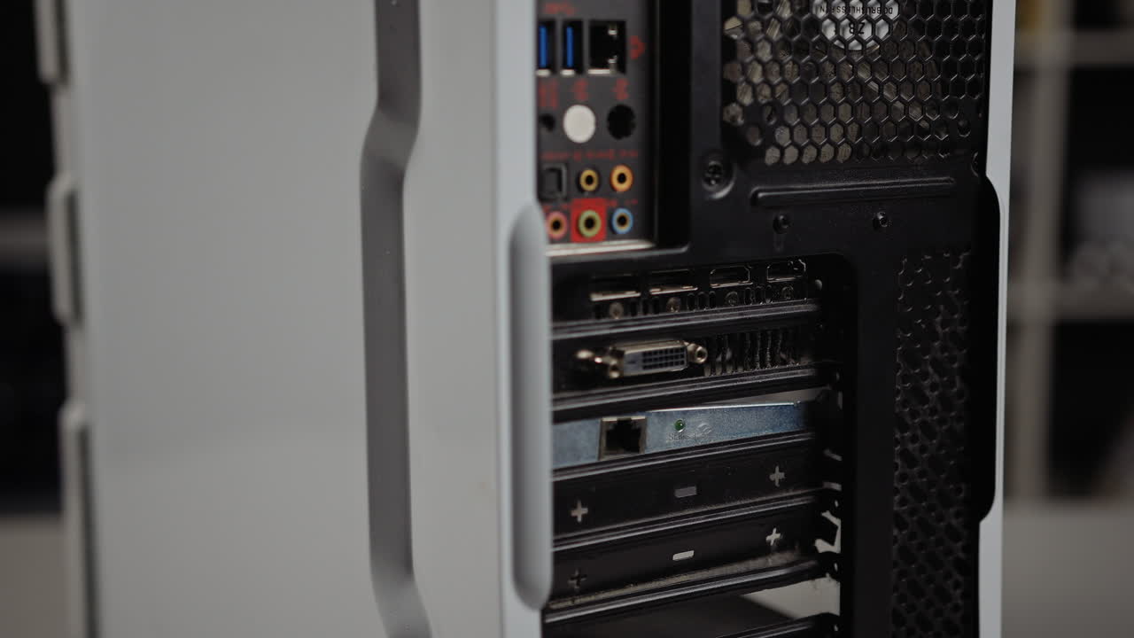 primer plano de una vieja computadora de juegos