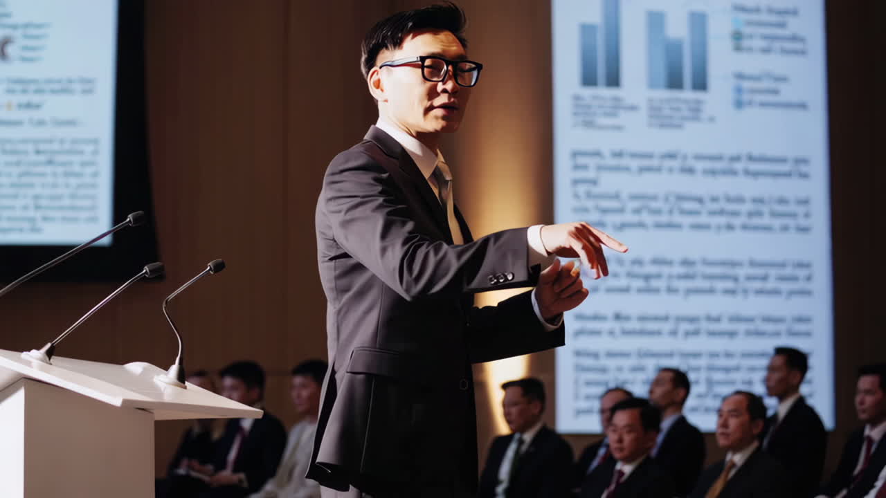 ビジネスカンファレンスプレゼンテーション