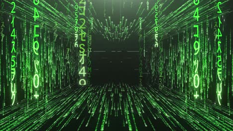 macro transition through the eye into the world of the matrix