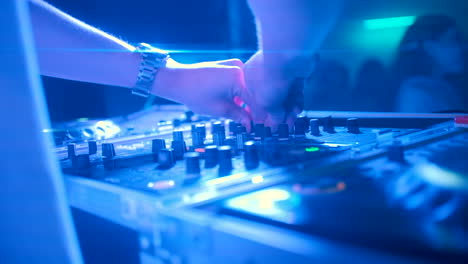 dj performance at nightclub