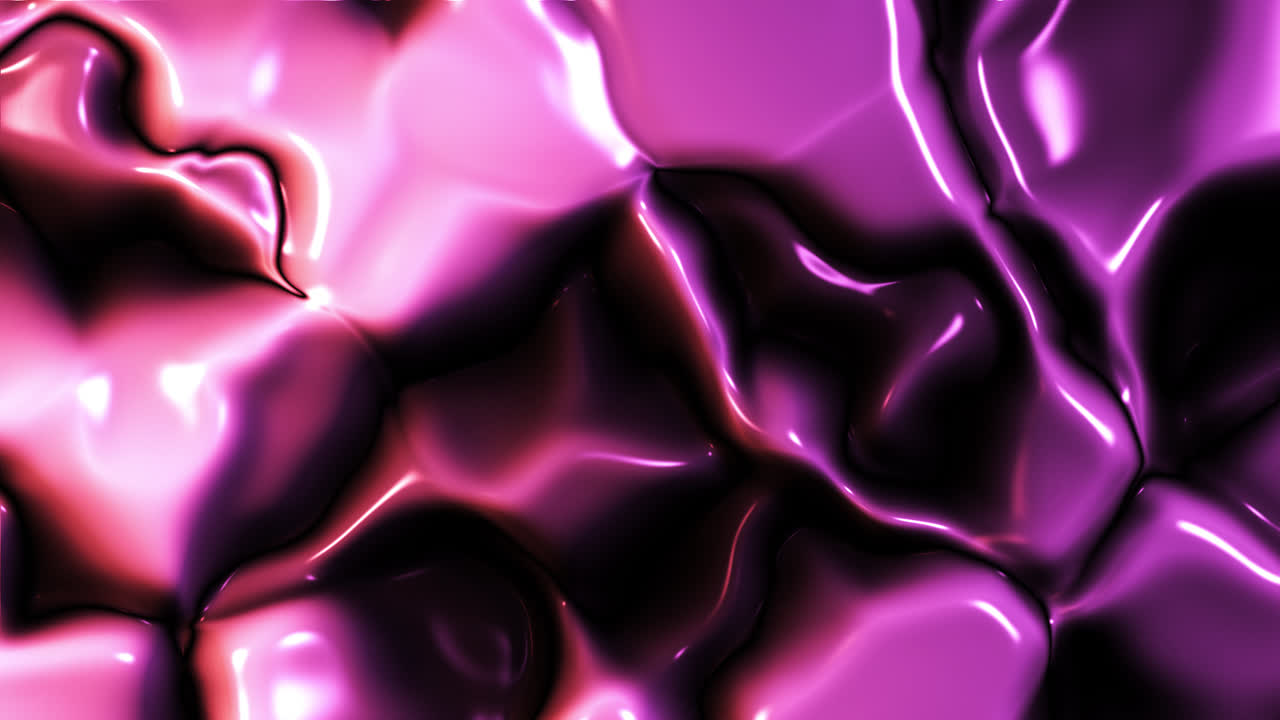 Superficie Fluida Lucida Rosa e Viola con Increspature Astratte