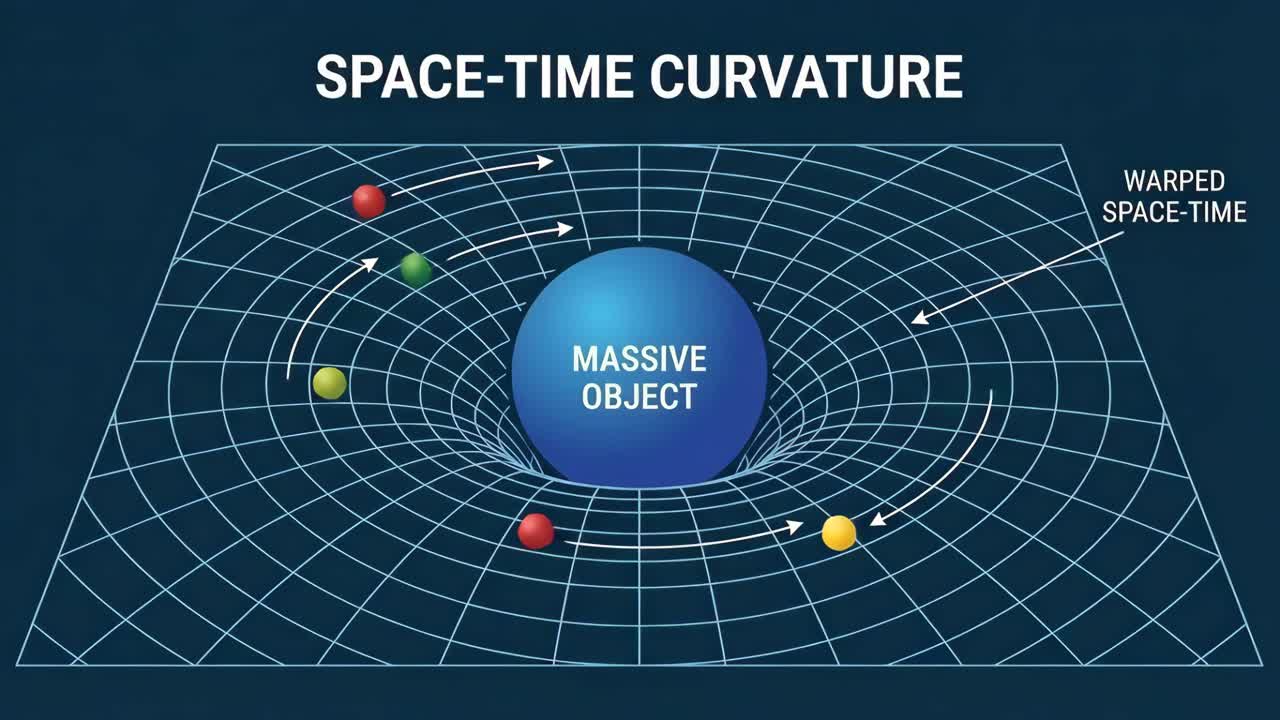 Space-Time Curvature Illustration