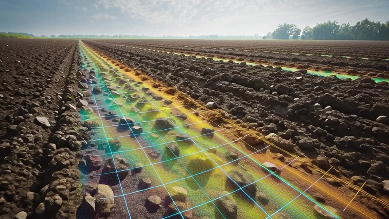Fremskridt inden for landbrugsteknologi gennem jordkortlægning og -analyse.