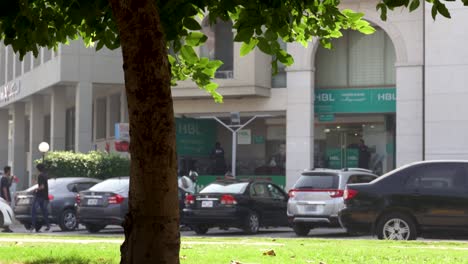 hbl bank branch in a busy city street