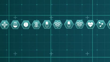 Medical-science-symbols-on-a-grid
