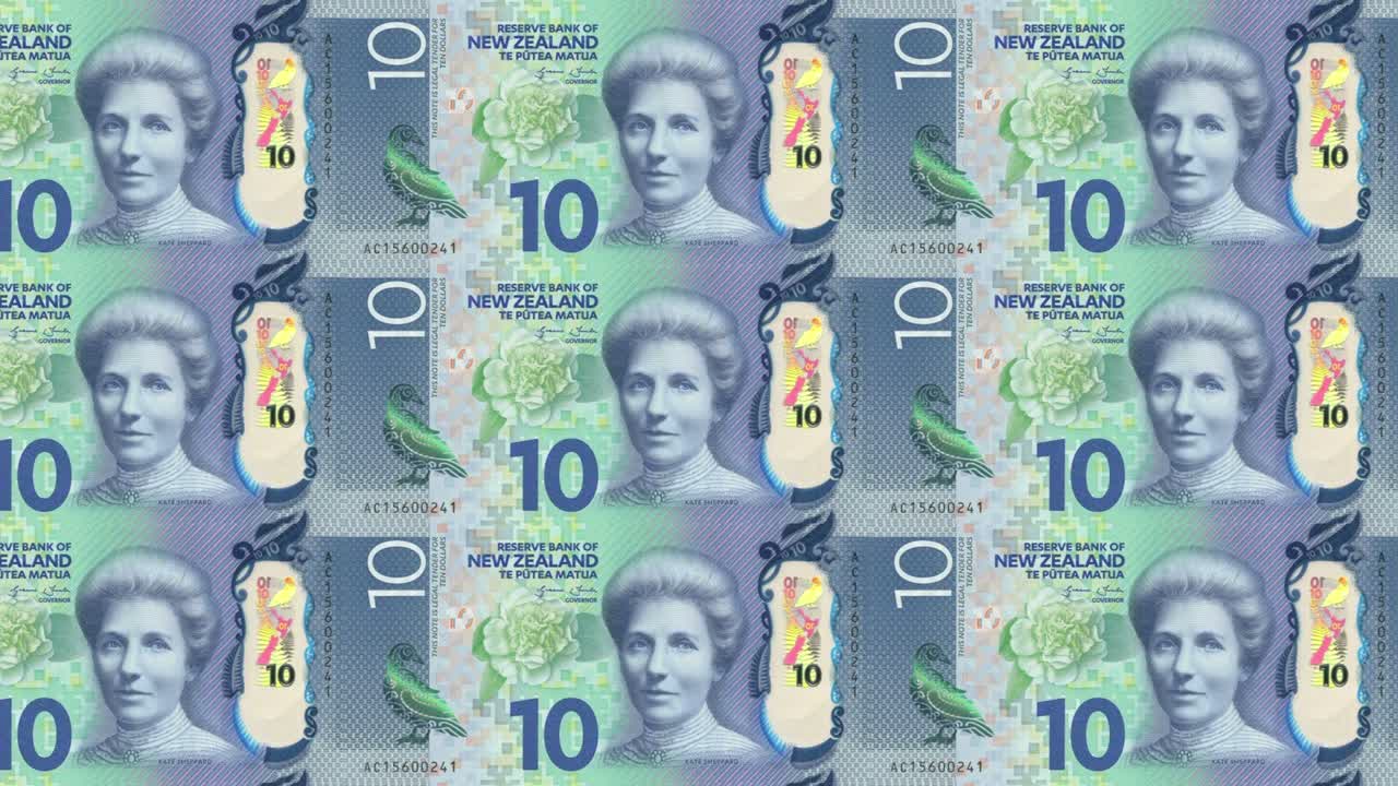 뉴질랜드 10달러 지폐 롤링, 현금, 루프