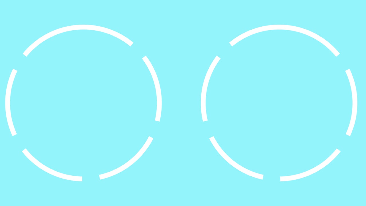 원 회전 스플릿 팝 애니메이션 모션 그래픽