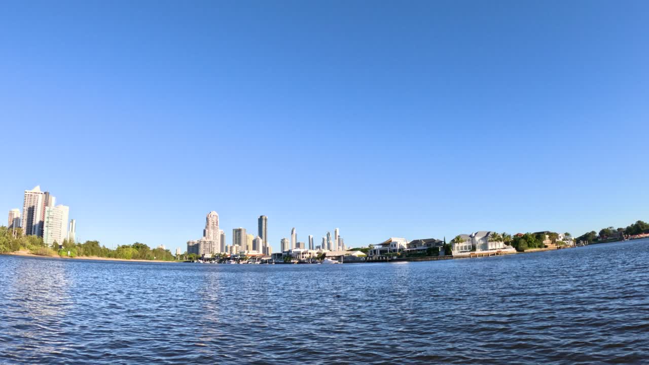 골드 코스트 스카이라인의 파노라마 뷰